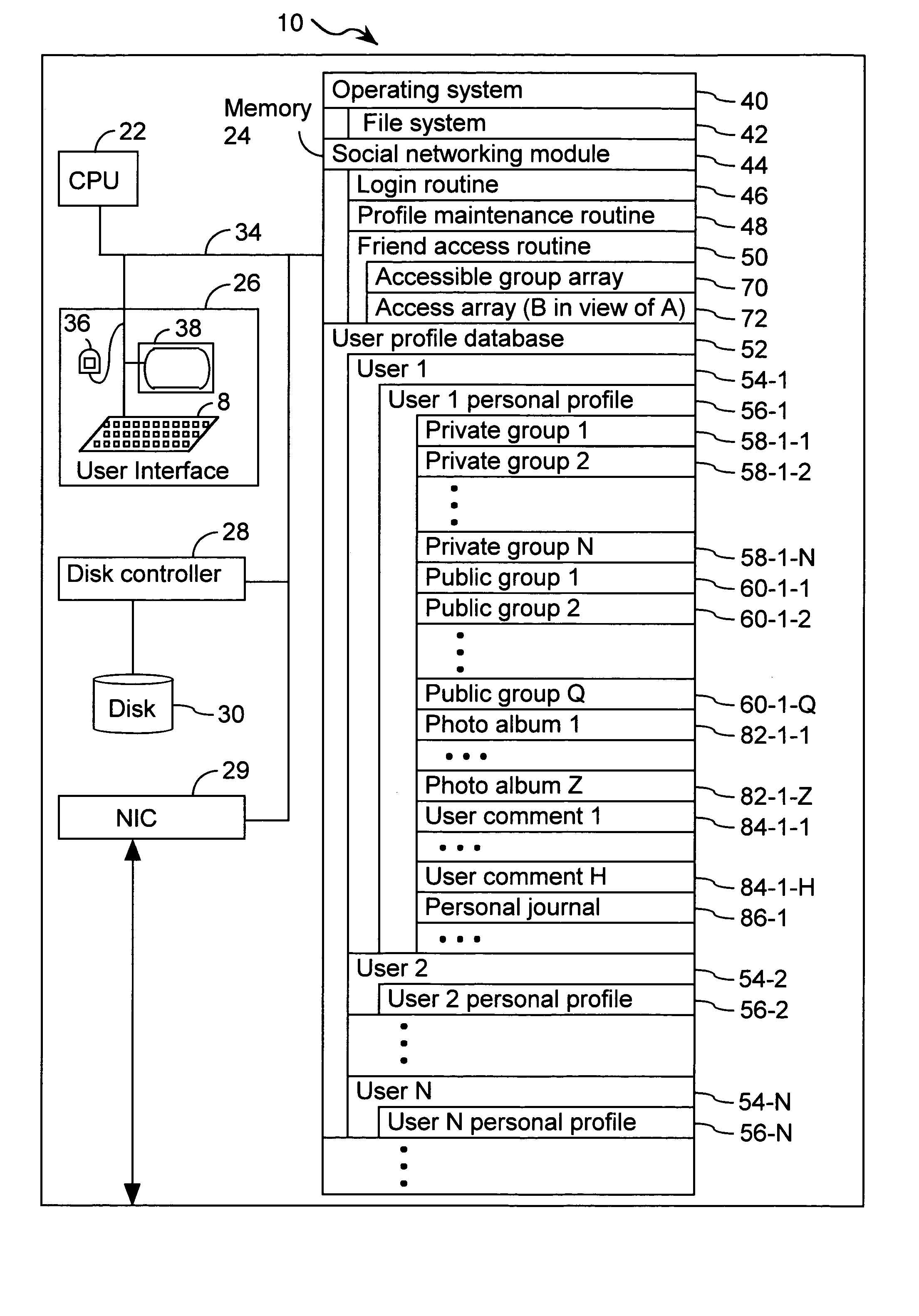 Systems and methods for class designation in a computerized social network application