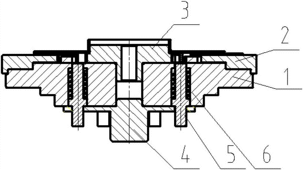 Ratchet wheel locking type impeller welding clamp with auxiliary discharging function and control method thereof