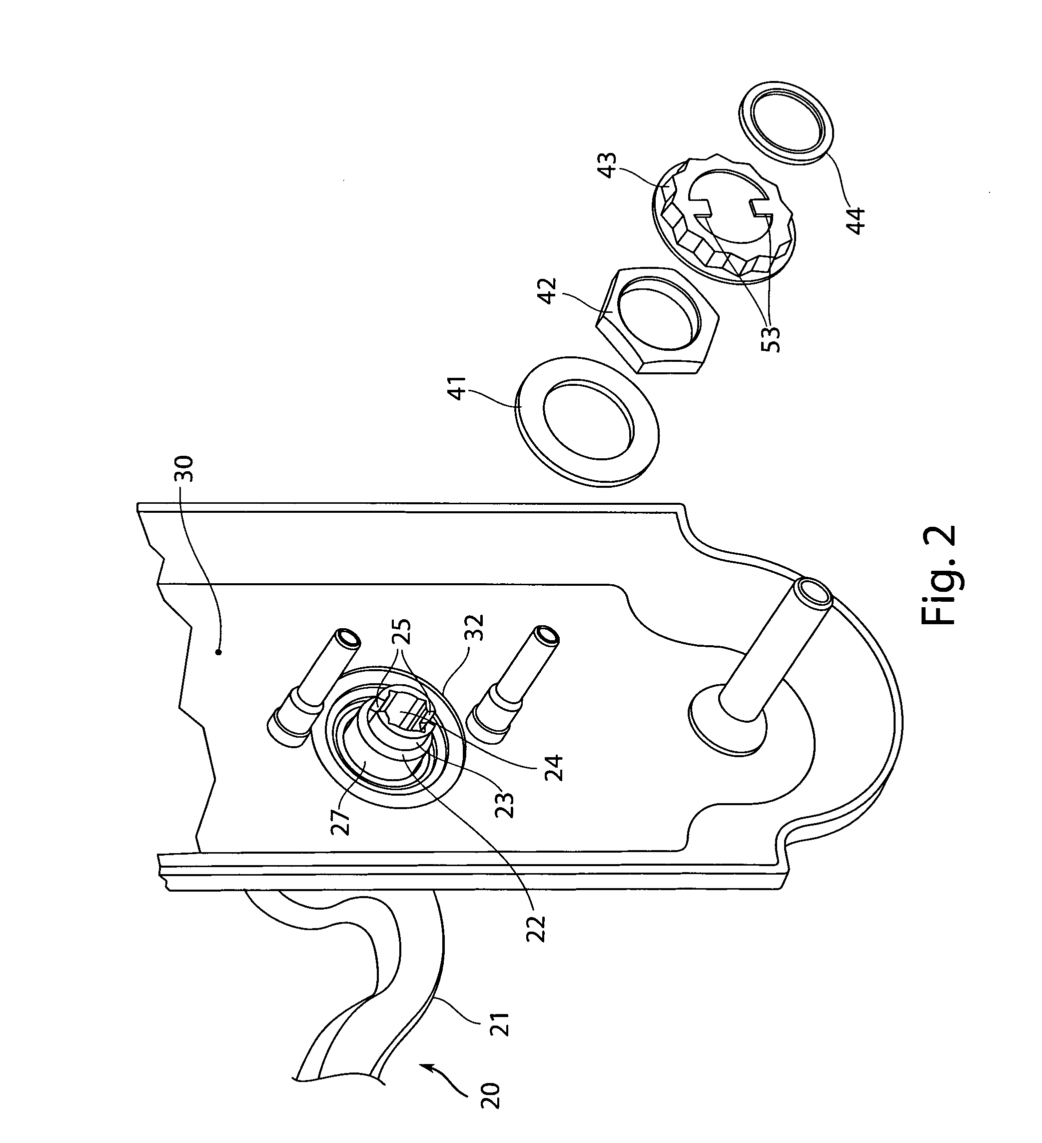 Door handle attachment fixture