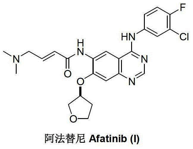 A kind of preparation method of afatinib