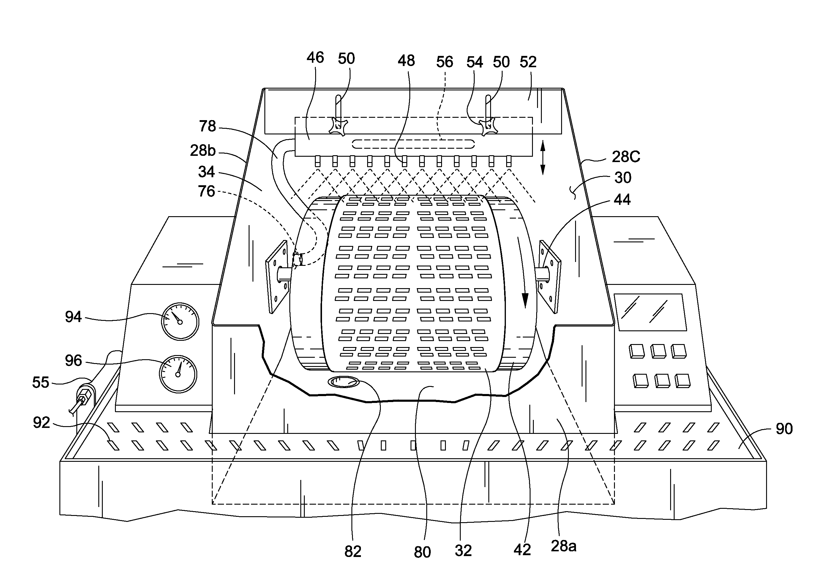 Automatic film washout system