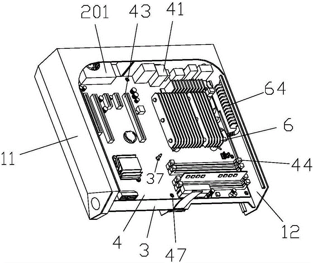 Power supply box for computer host