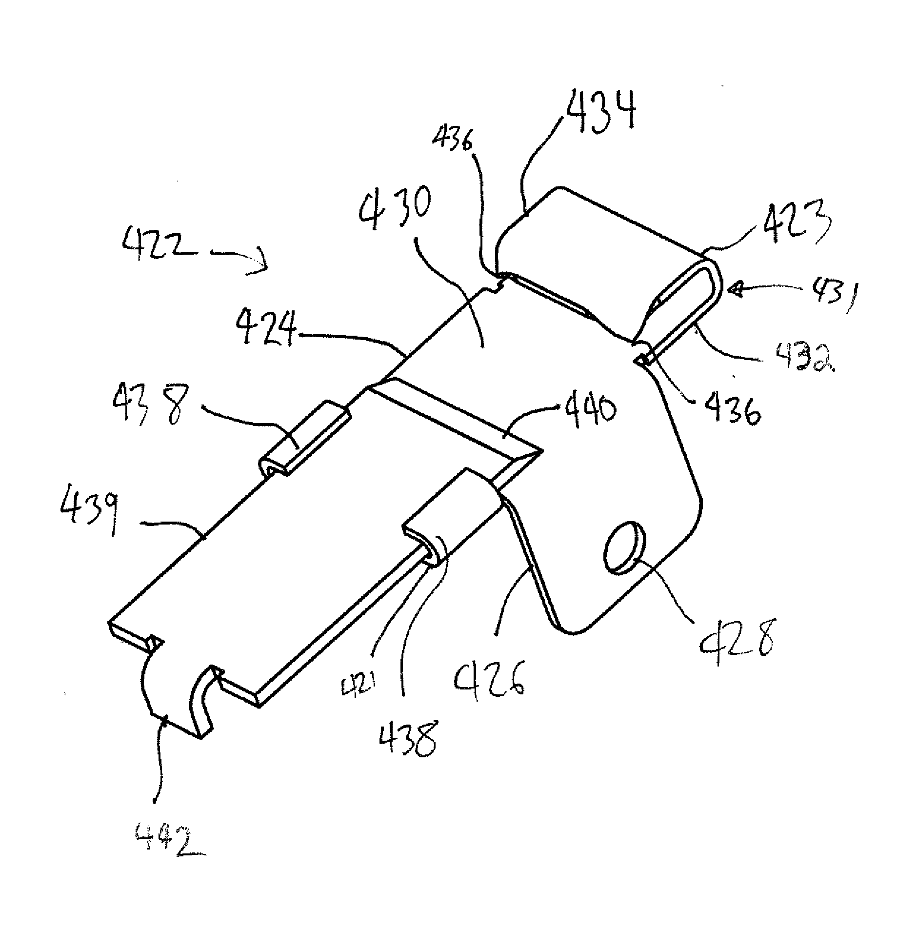 Sandwich wedge clamp for fastening a solar panel