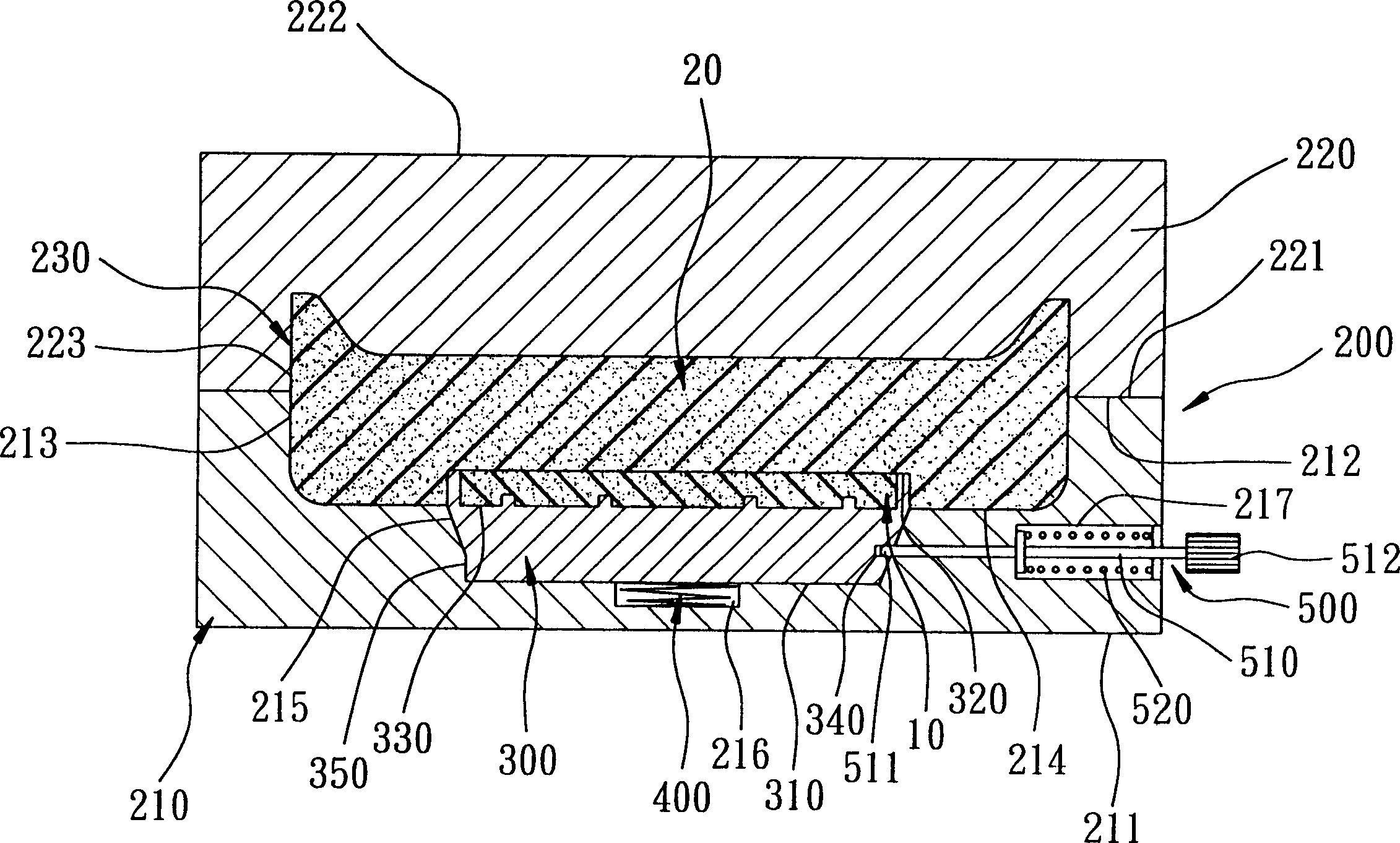 Molding method and mold for shoe sole of foamed colored ethylene-vinyl acetate copolymer