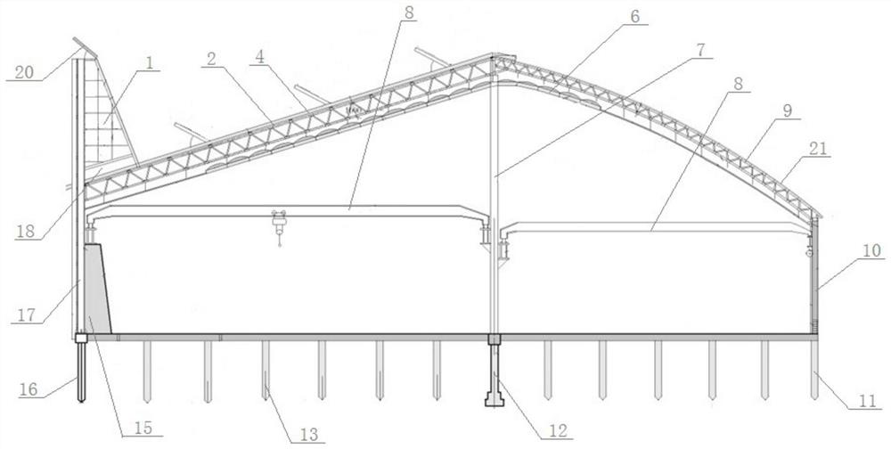 A kind of industrial workshop venue and its construction method