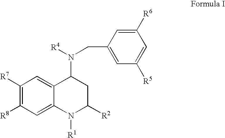 4-Amino substituted-2-substituted-1,2,3,4-tetrahydroquinoline compounds