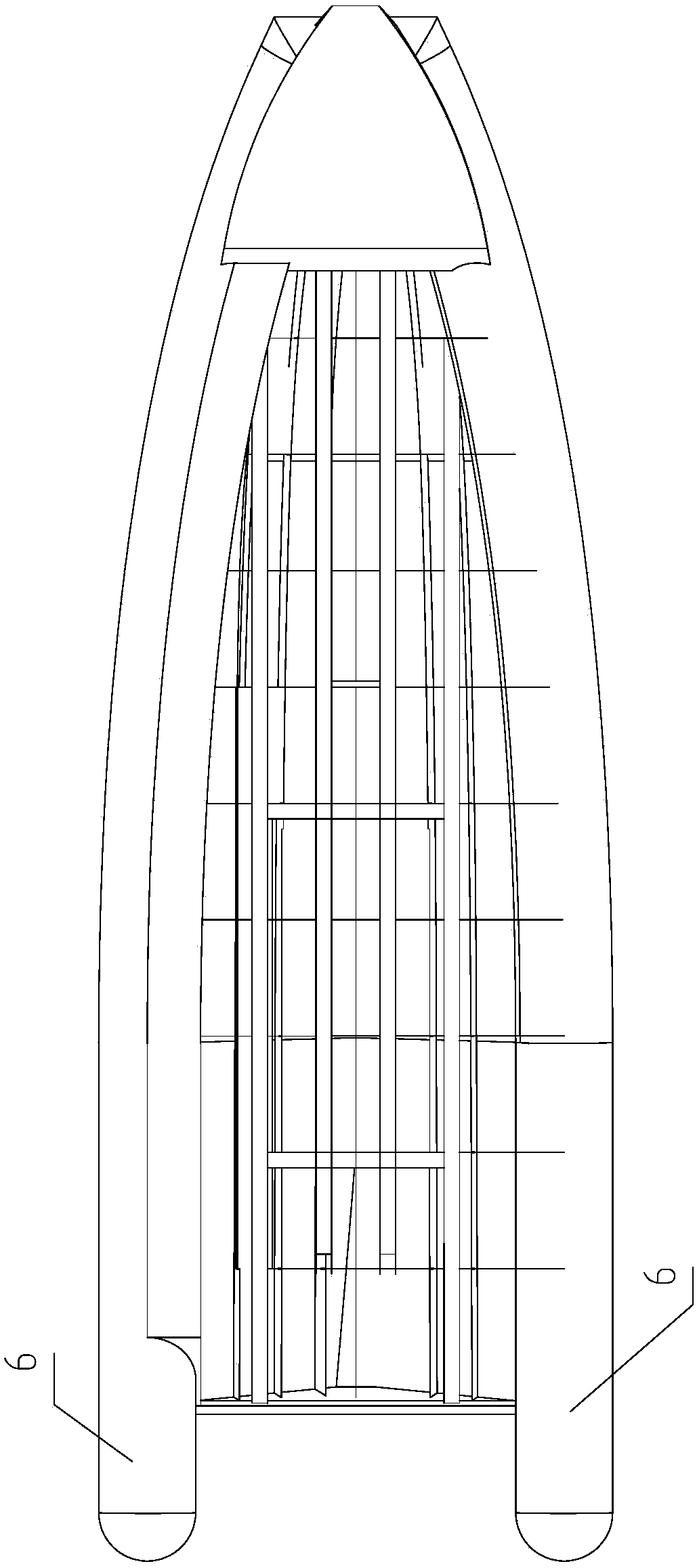 Composite inflatable-type high-speed craft