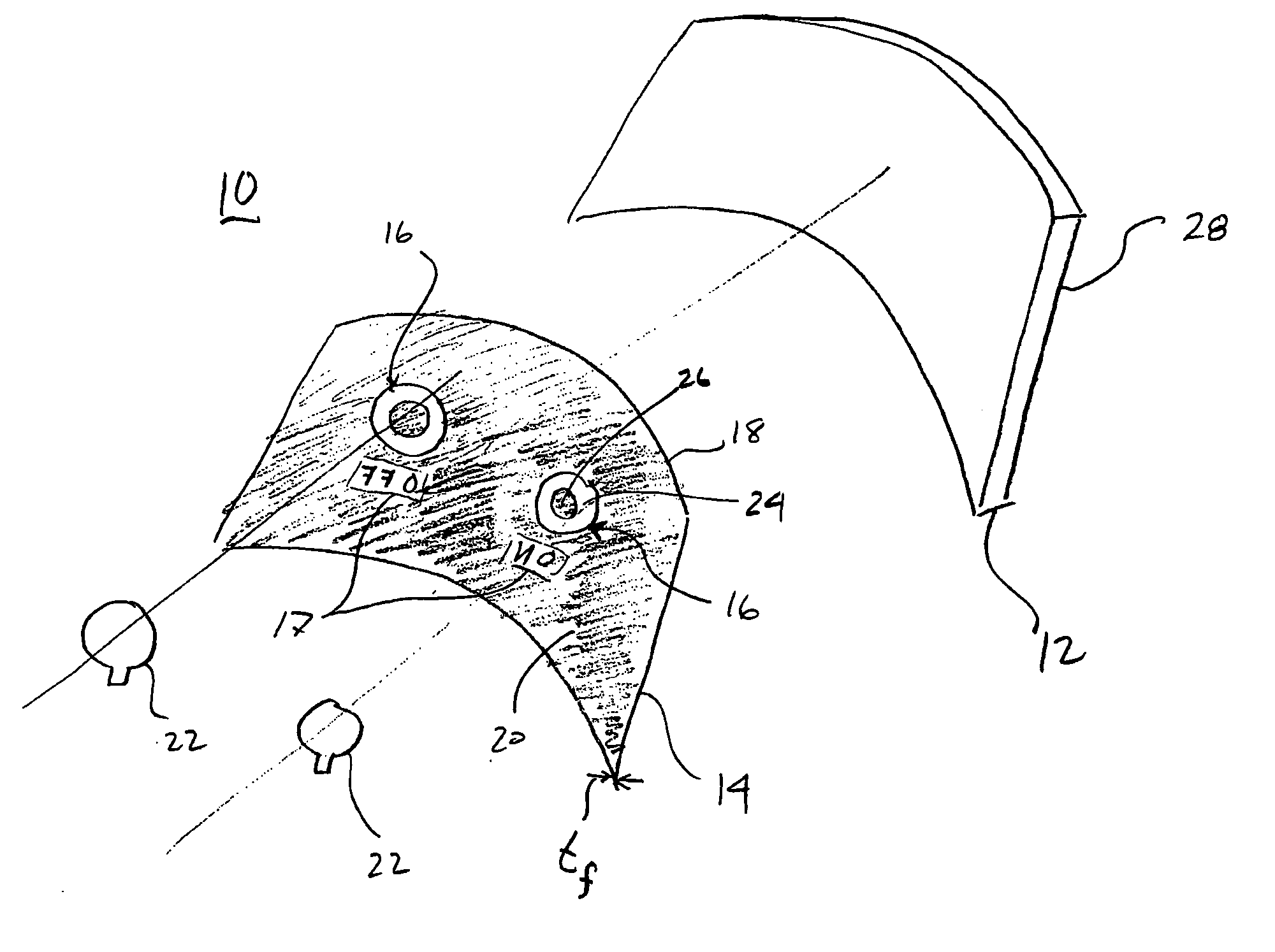 Contoured capacitive touch control panel