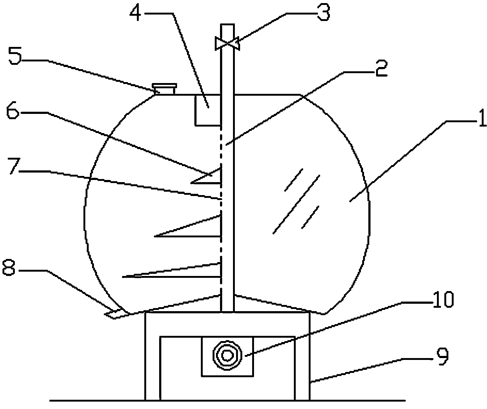 Particle drying machine