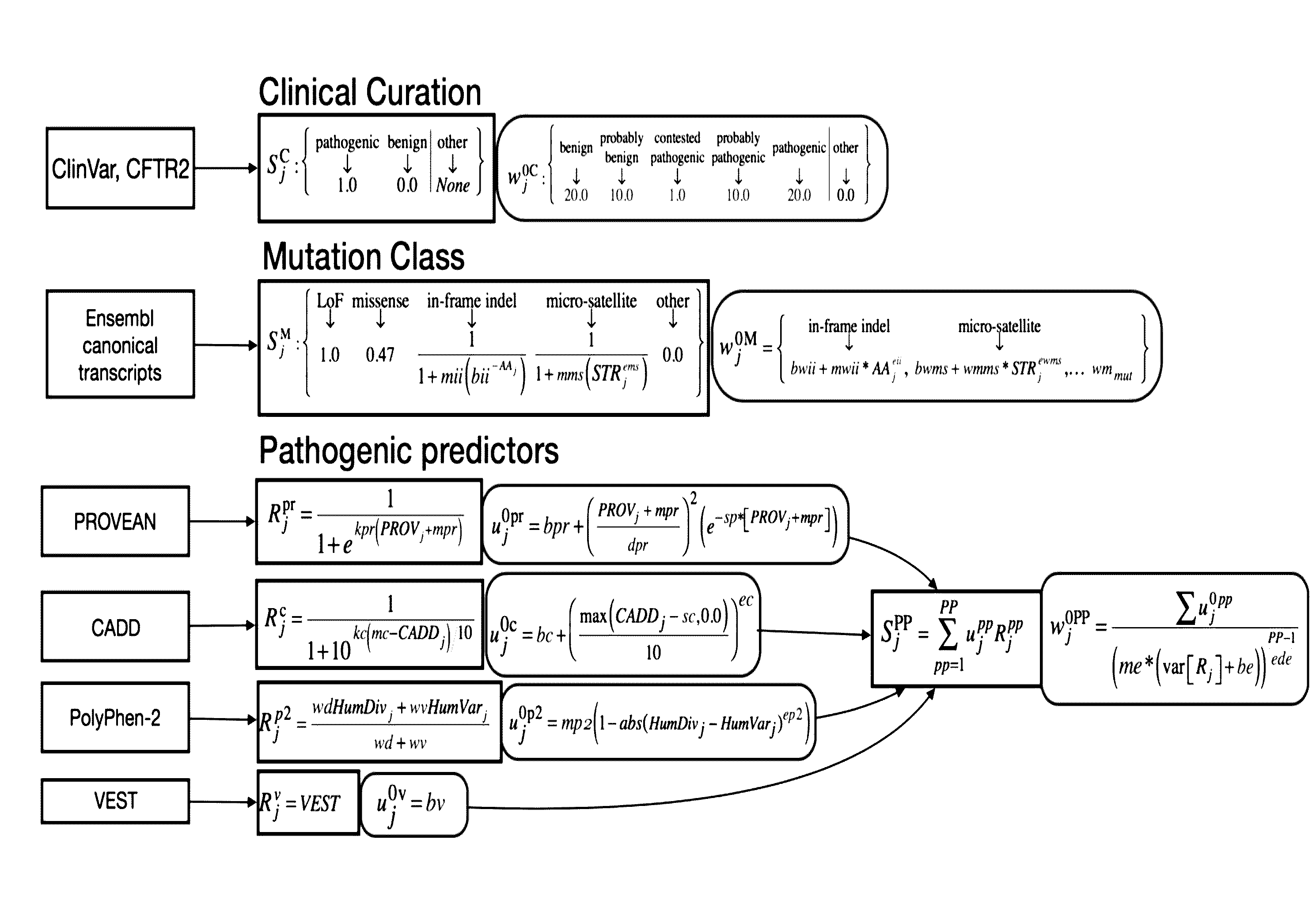 Device, system and method for assessing risk of variant-specific gene dysfunction