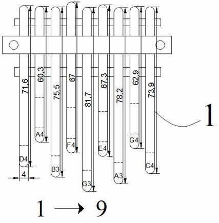 Double-row thumb musical instrument easy to play