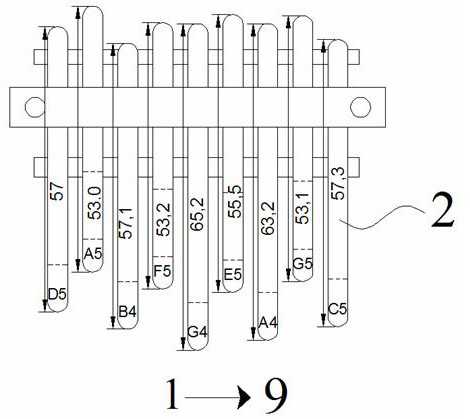 Double-row thumb musical instrument easy to play