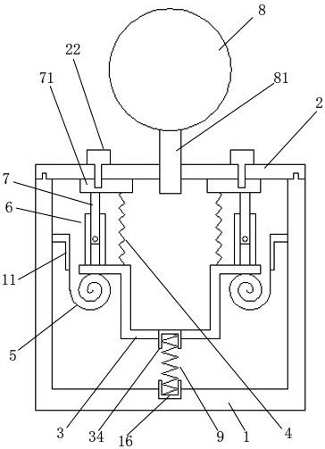 An elastic body smooth transition type urine sampler