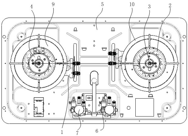 Gas stove capable of realizing wide-range combustion