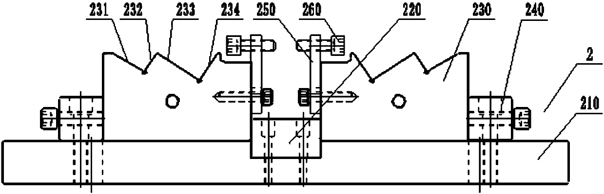 A bending die specially used for safe door frame panels