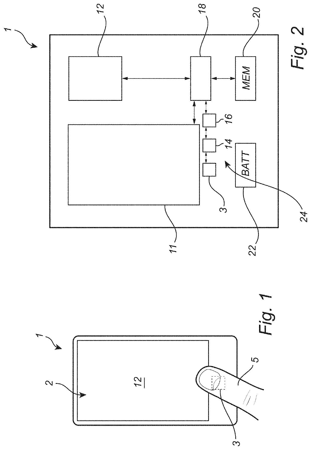 Fingerprint sensing system and method for providing user input on an electronic device using a fingerprint sensor