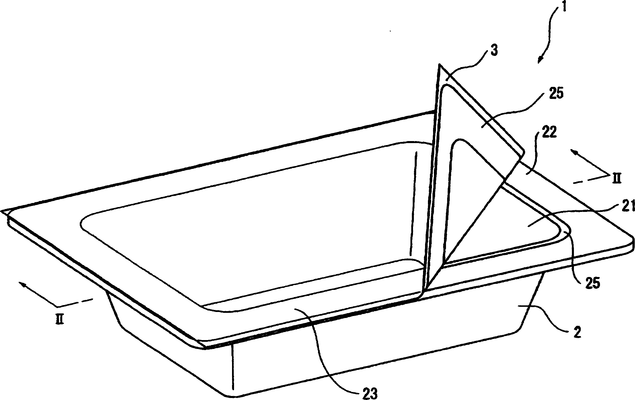 Packaging body for sterilization