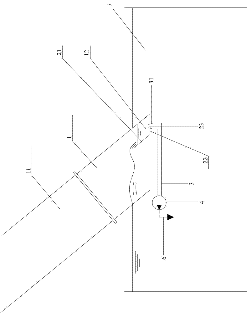 Furnace nose for hot-dip galvanizing with detachable slag discharge pipe and method of use thereof