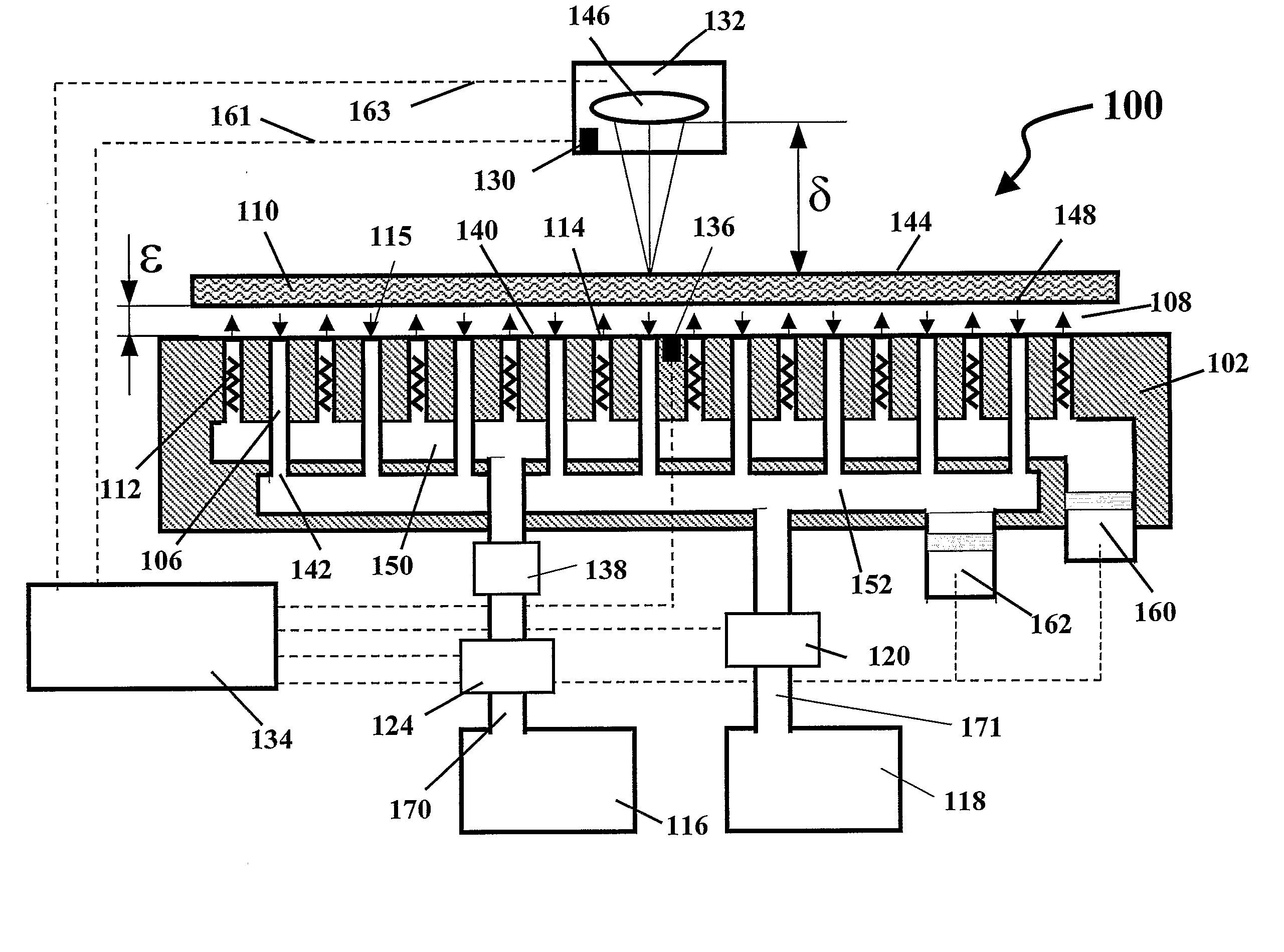 Non-contact support platforms for distance adjustment