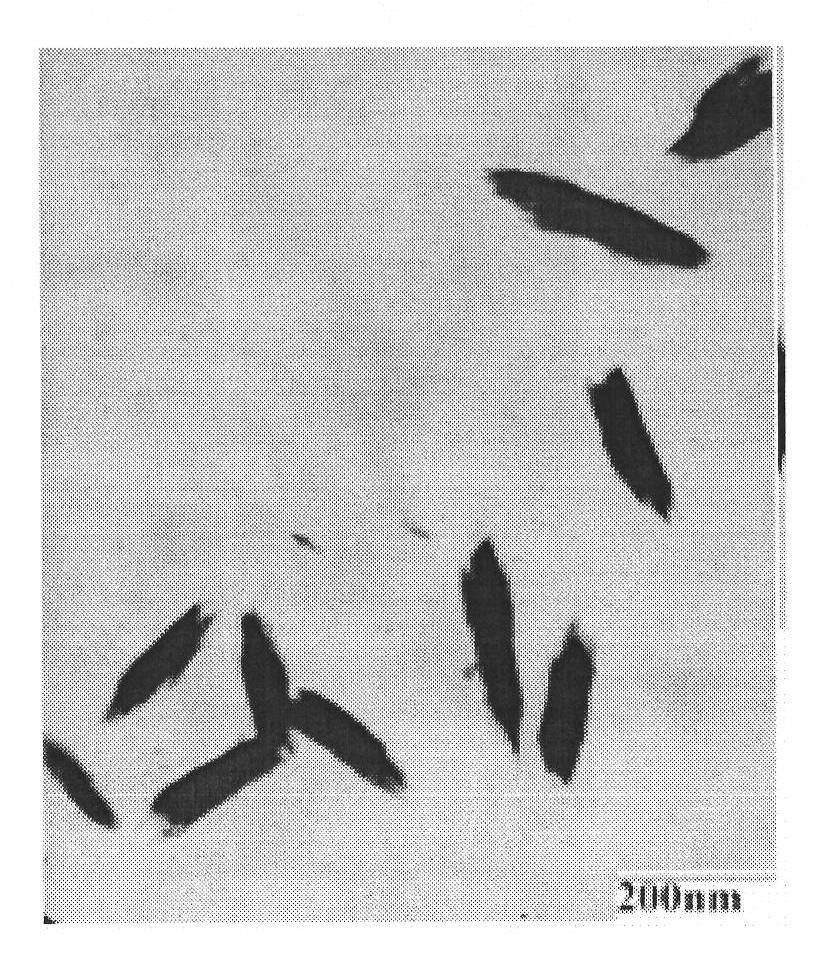 ZnxCd1-xTe fluorescent nano-bar and aqueous phase synthesis method thereof