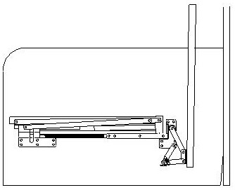 Novel sofa bed iron stand mechanism