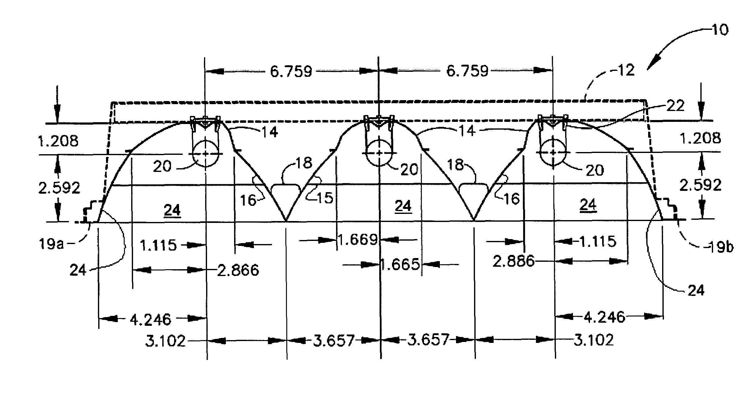 Luminaire having symmetrically opposed asymmetrical reflectors