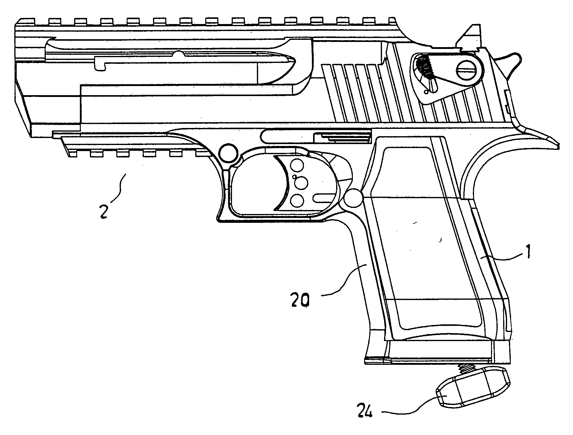 Structure of changing gas cylinder for air guns and paintball guns