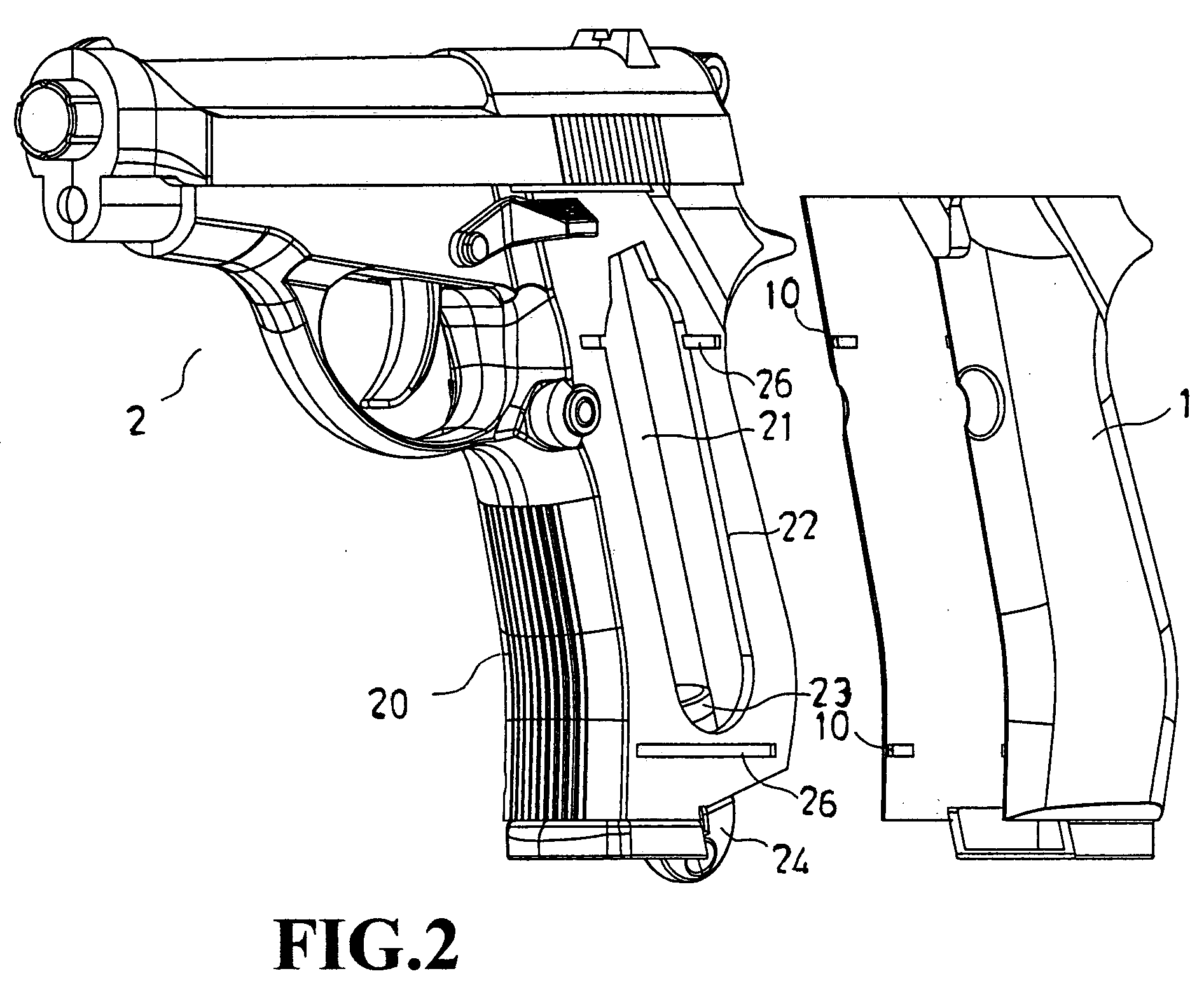 Structure of changing gas cylinder for air guns and paintball guns