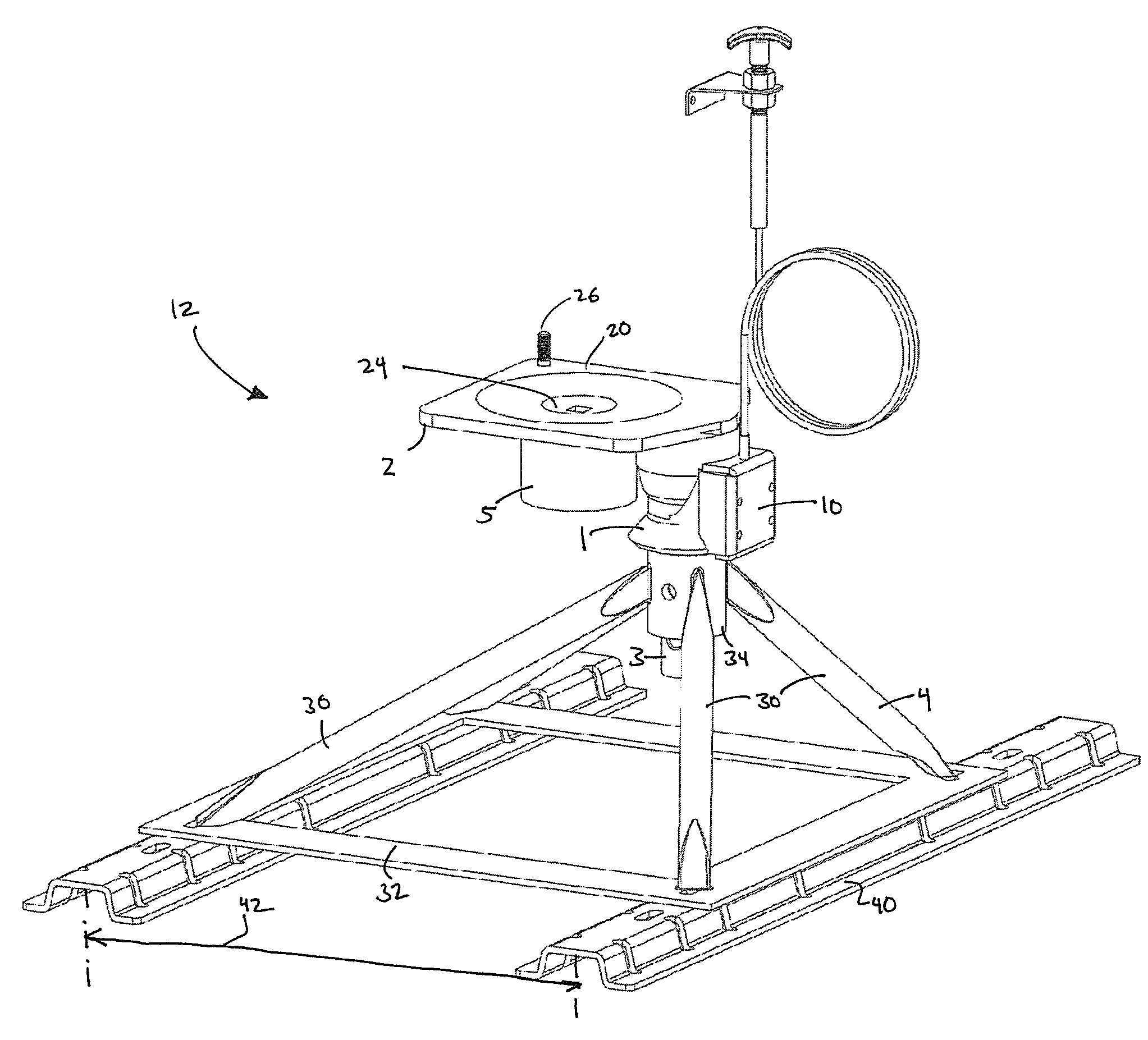 Vehicle frame for trailer coupler system