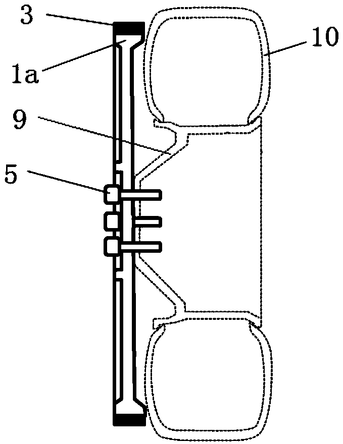 Safety protection supporting device for automobile tire at time of tire burst