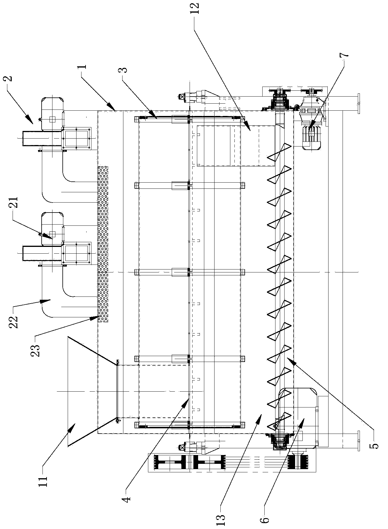 Separator for separating grass and trees from plastic films