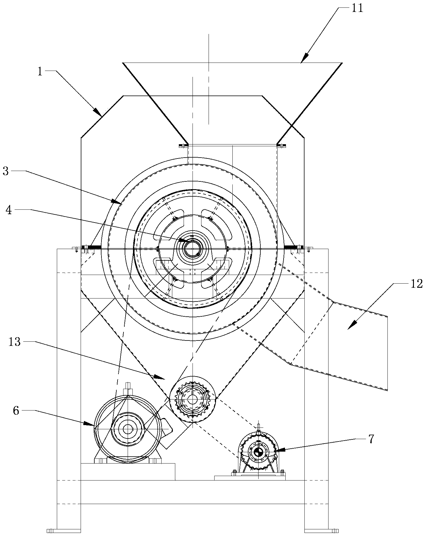 Separator for separating grass and trees from plastic films