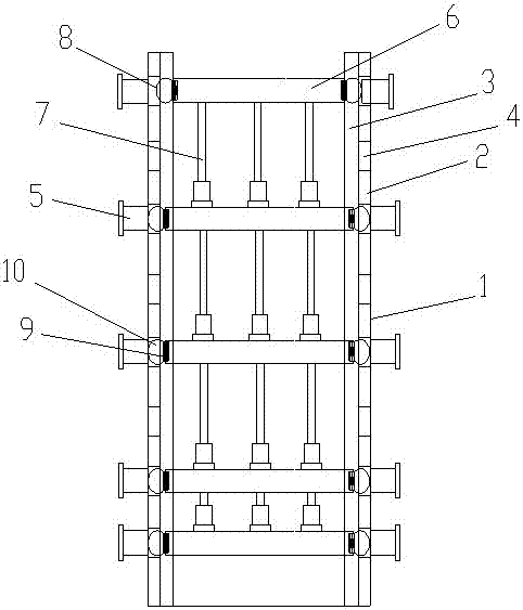 Crawling ladder with foot bar interval adjusting function