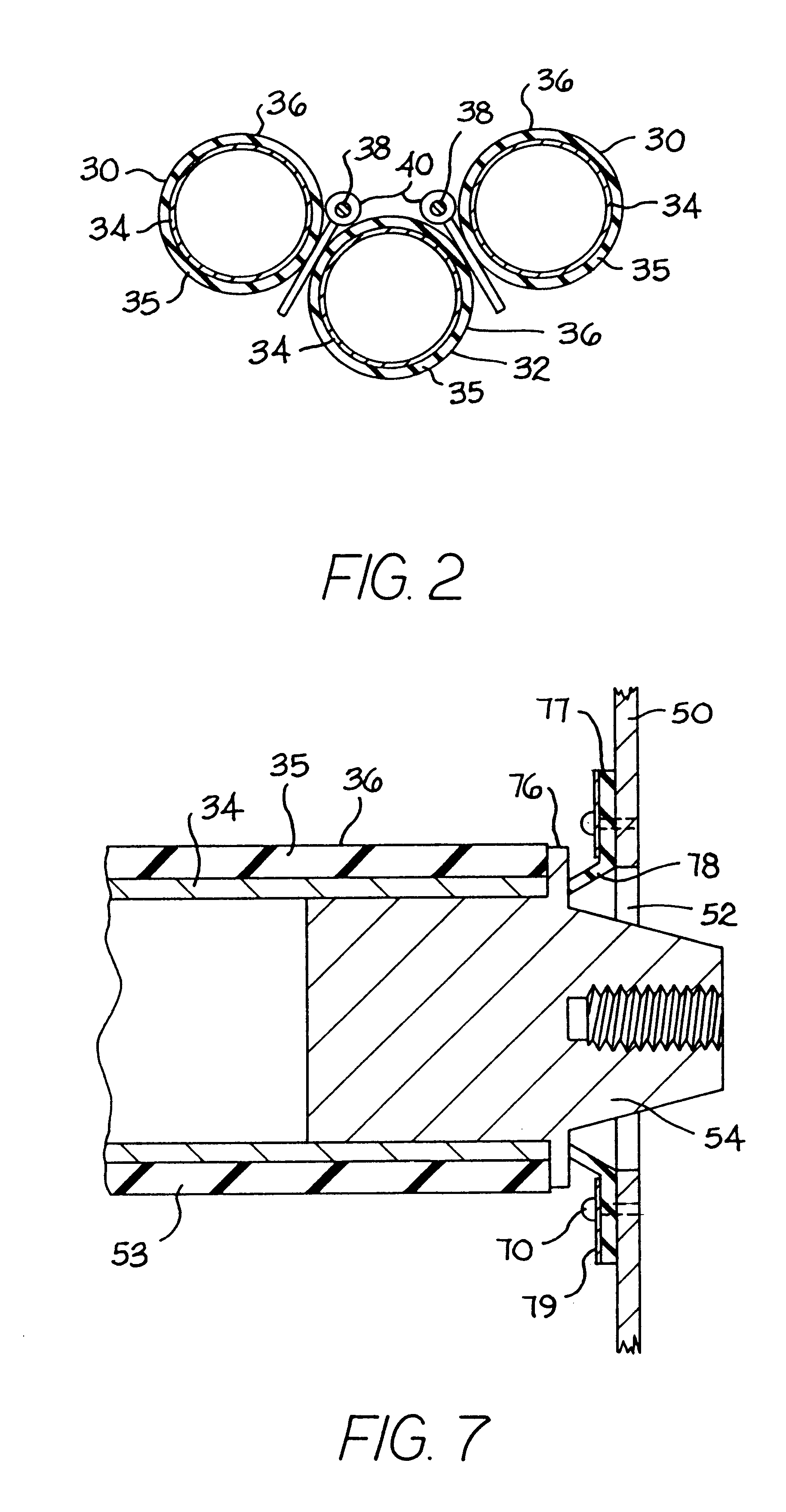 Peeling apparatus with segmented roller assemblies