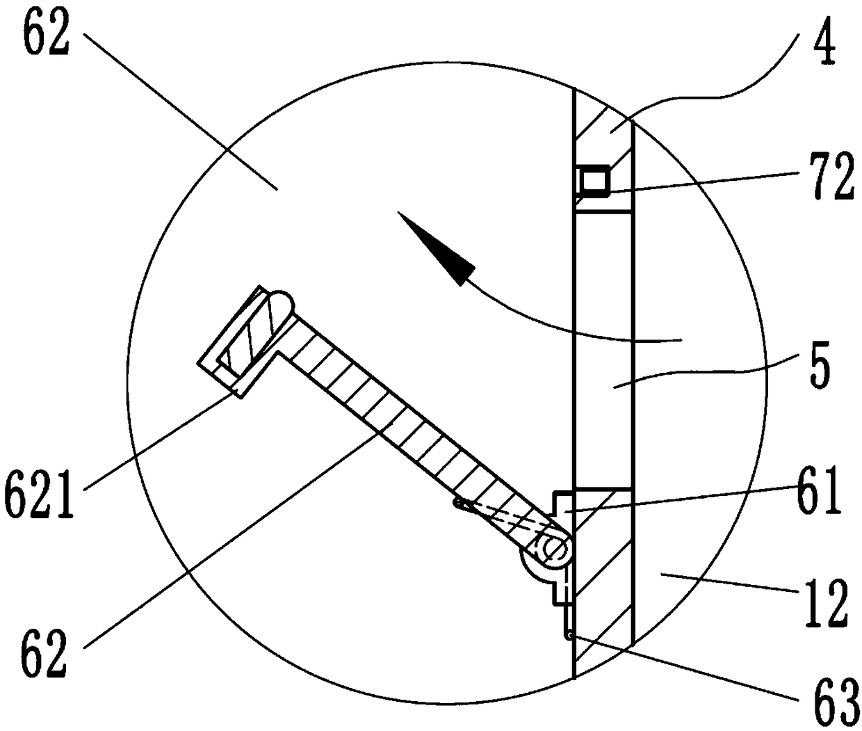 Bean grinding and peeling device