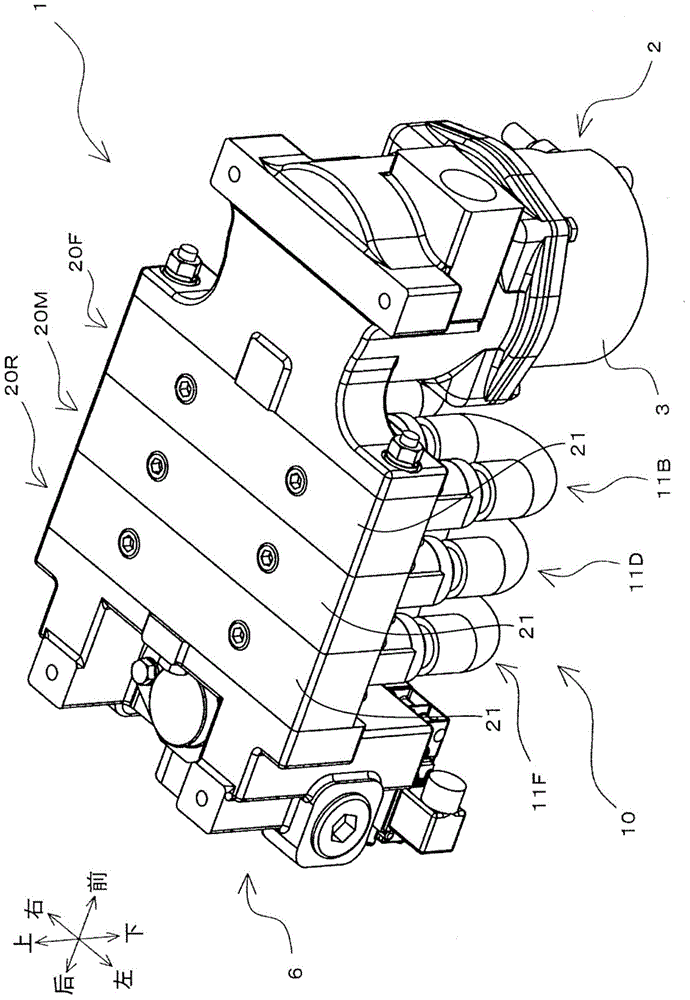 Dehumidifying device and dehumidifying module