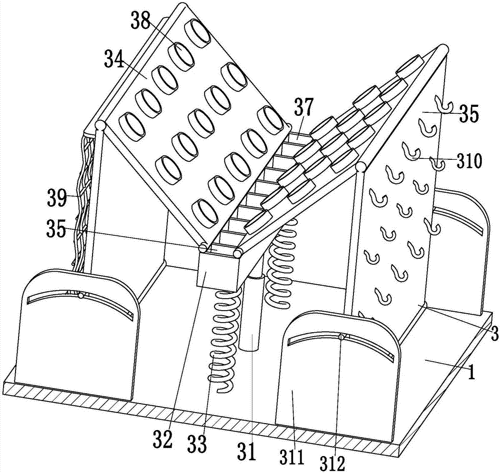 Three-dimensional floating bed specially used for growth of aquatic plants used for restoring ecological system