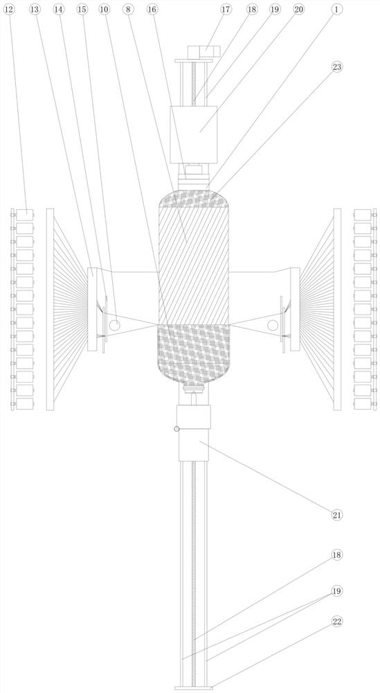 Circular knitting method of composite material high-pressure container