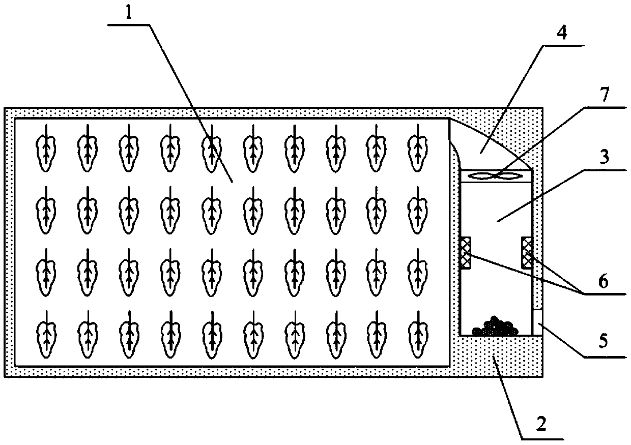 An electric coal mixed flue-cured tobacco heating device