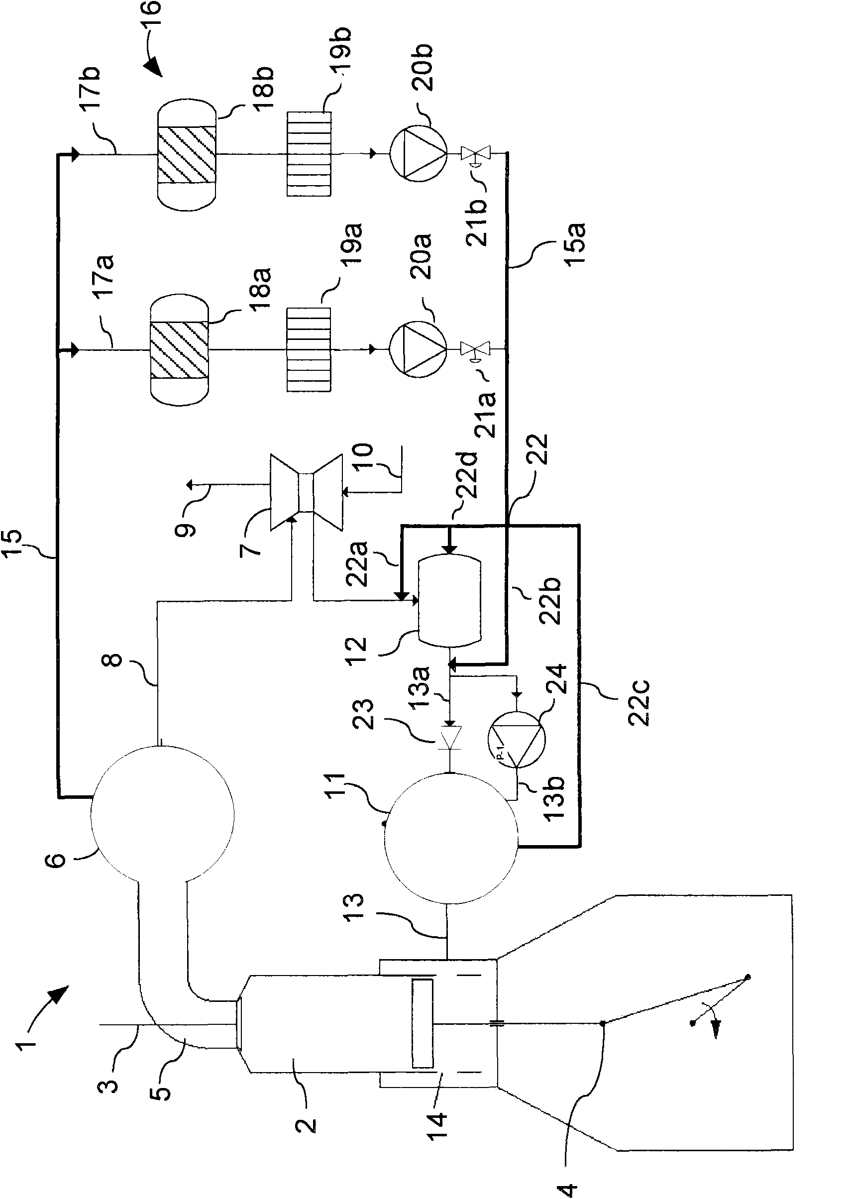 Large two-stroke diesel engine with exhaust gas recirculation control system