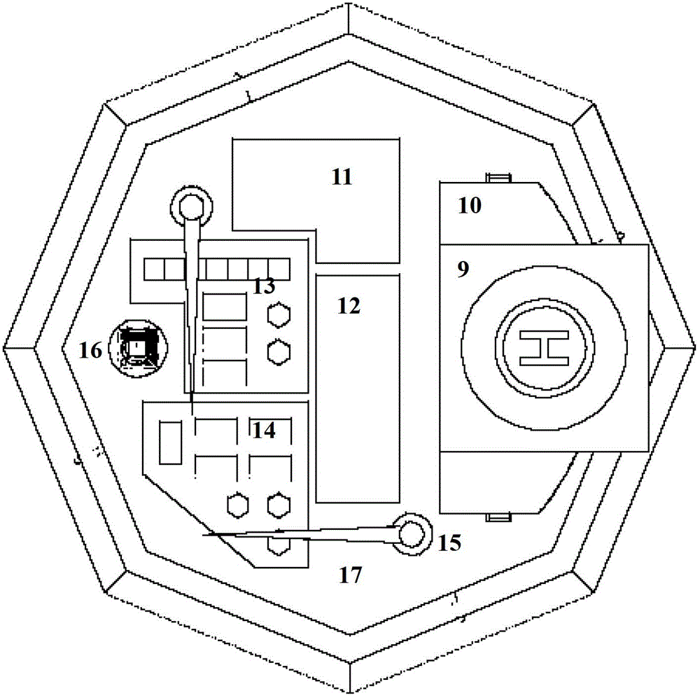 Docking octagonal floating production storage system