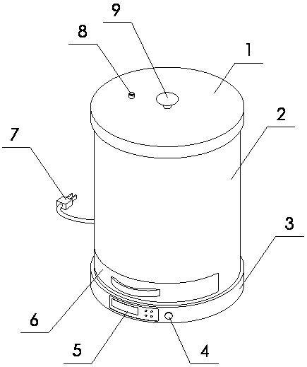 Household steaming and baking type sweet potato baking machine