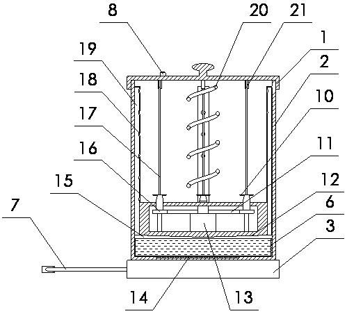 Household steaming and baking type sweet potato baking machine