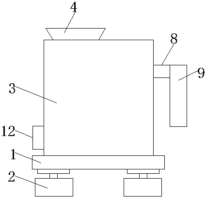 Corn straw pulverizer having damping effect and dedusting effect