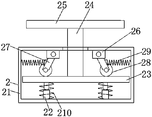 Corn straw pulverizer having damping effect and dedusting effect