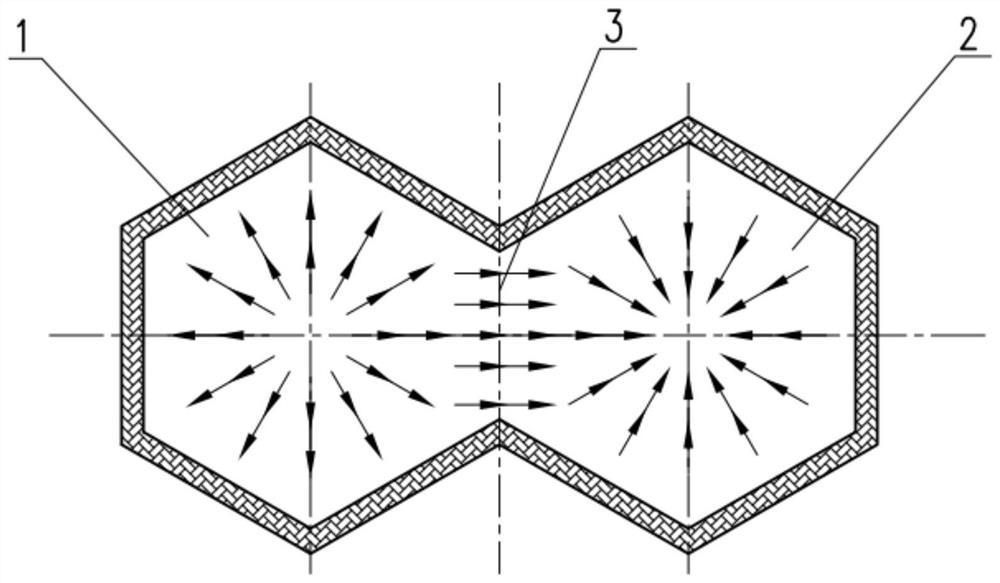 Double-hearth shaft kiln and calcining method