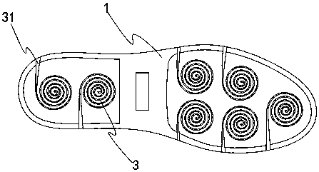 A waterproof breathable sole