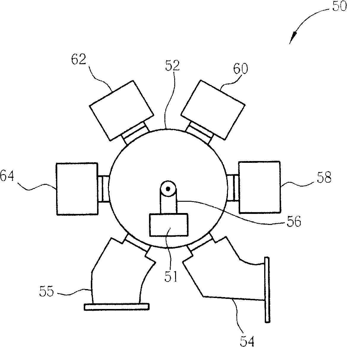 Lifting mechanism of physical gas-phase deposition