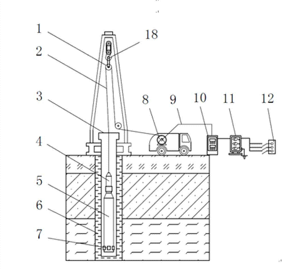 Vibration well cementation device and vibration well cementation method