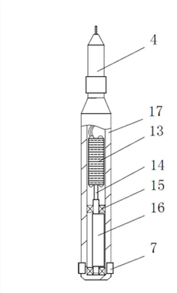 Vibration well cementation device and vibration well cementation method